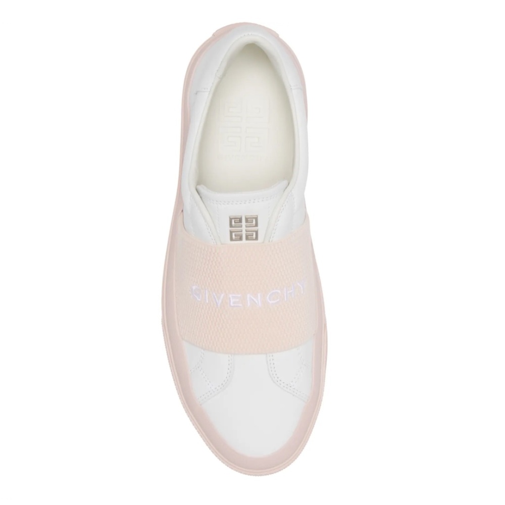 NIB $675 Givenchy City Court Logo Strap Sneaker 7.5 US / 37.5 EU in WHITE / PINK - Picture 5 of 6